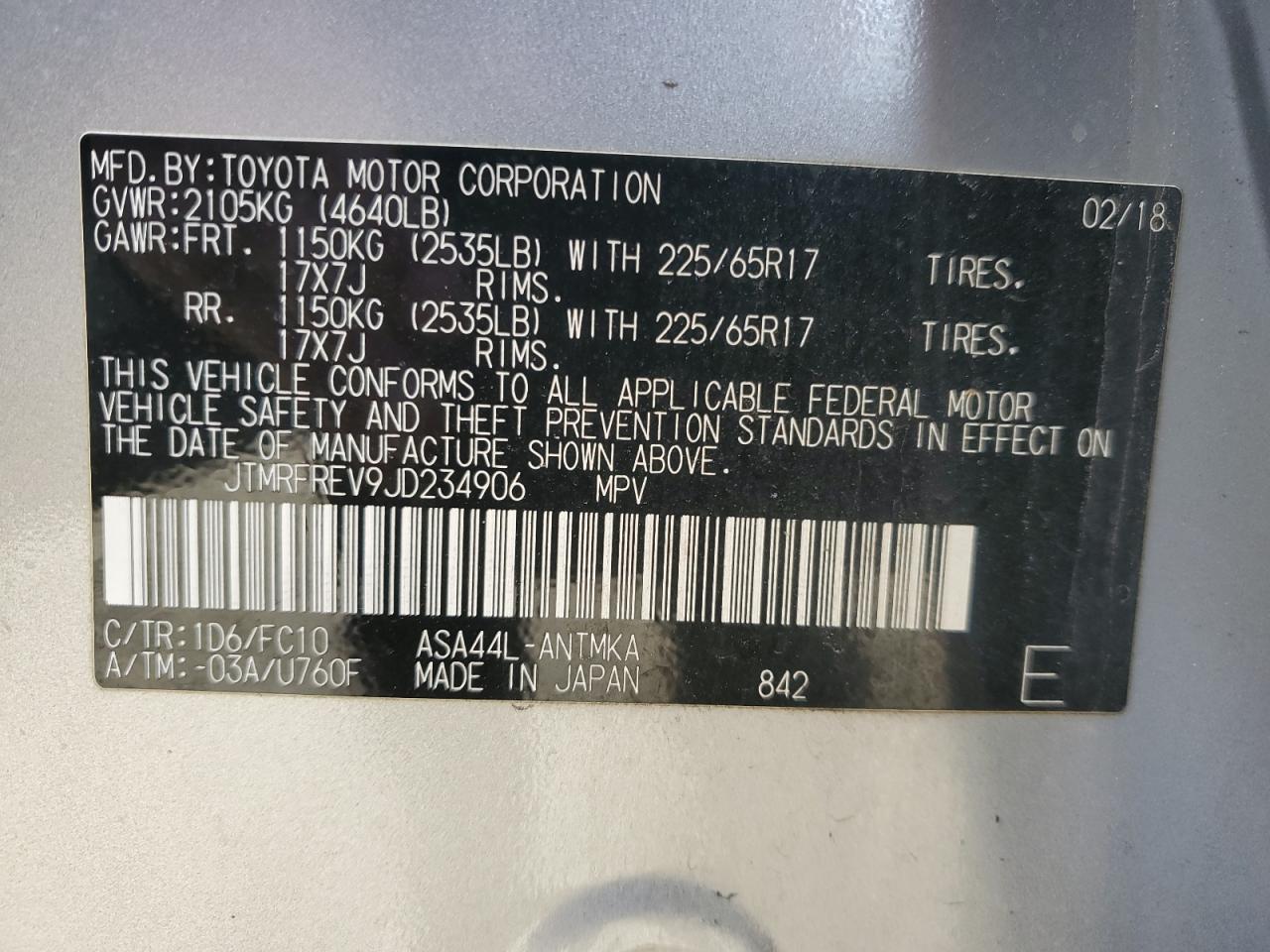 2018 TOYOTA RAV4