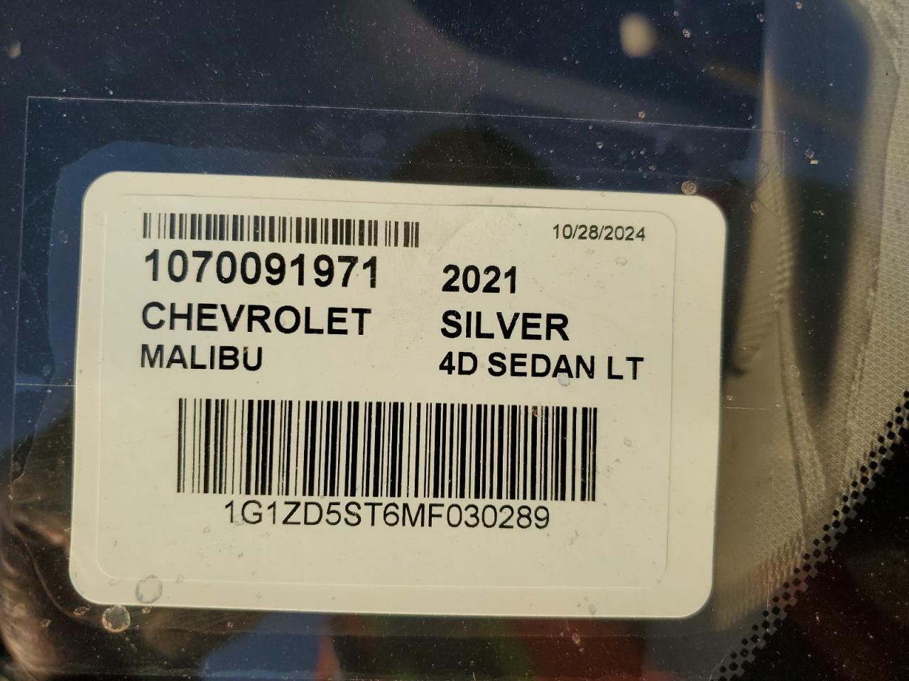 2021 CHEVROLET MALIBU