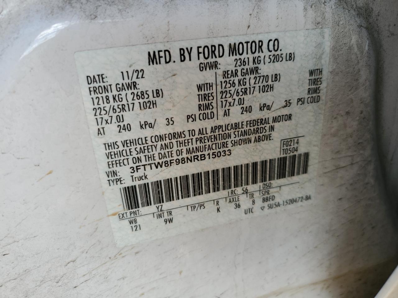 2022 FORD Maverick