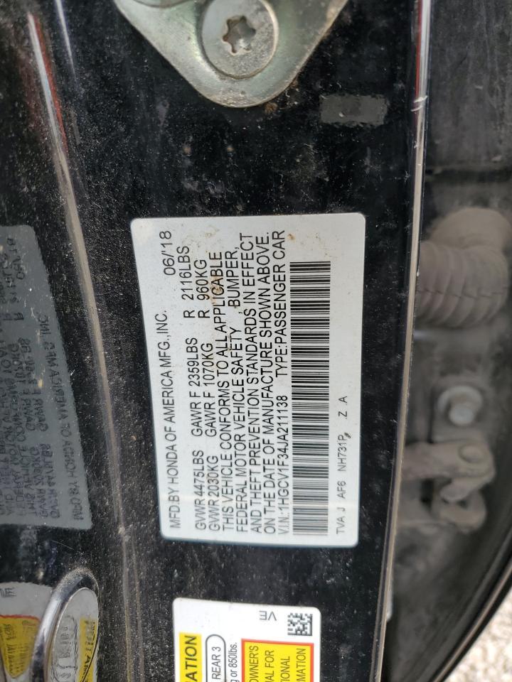 2018 HONDA ACCORD