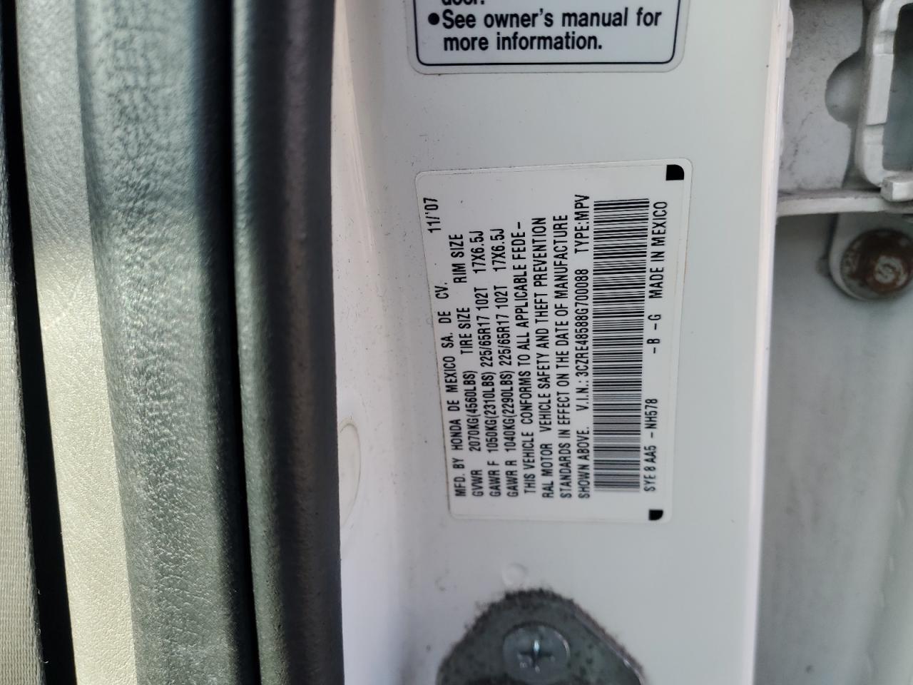 2008 HONDA CR-V