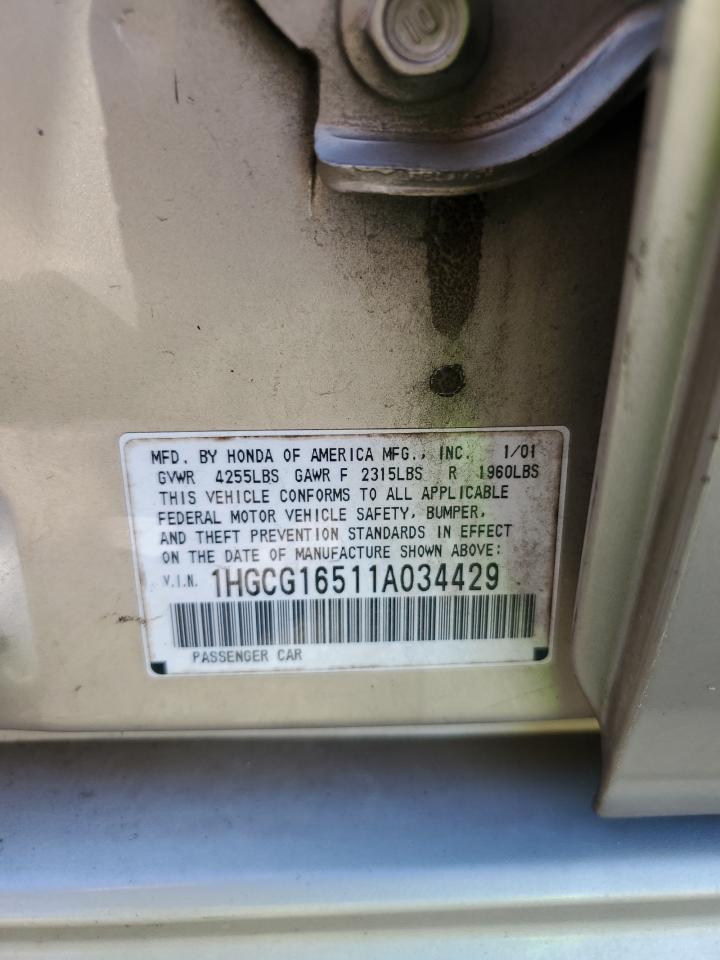 2001 HONDA ACCORD