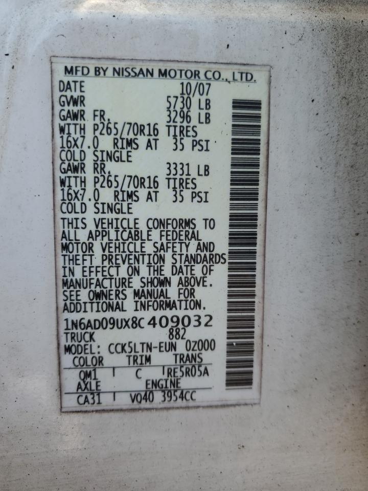 2008 NISSAN Frontier