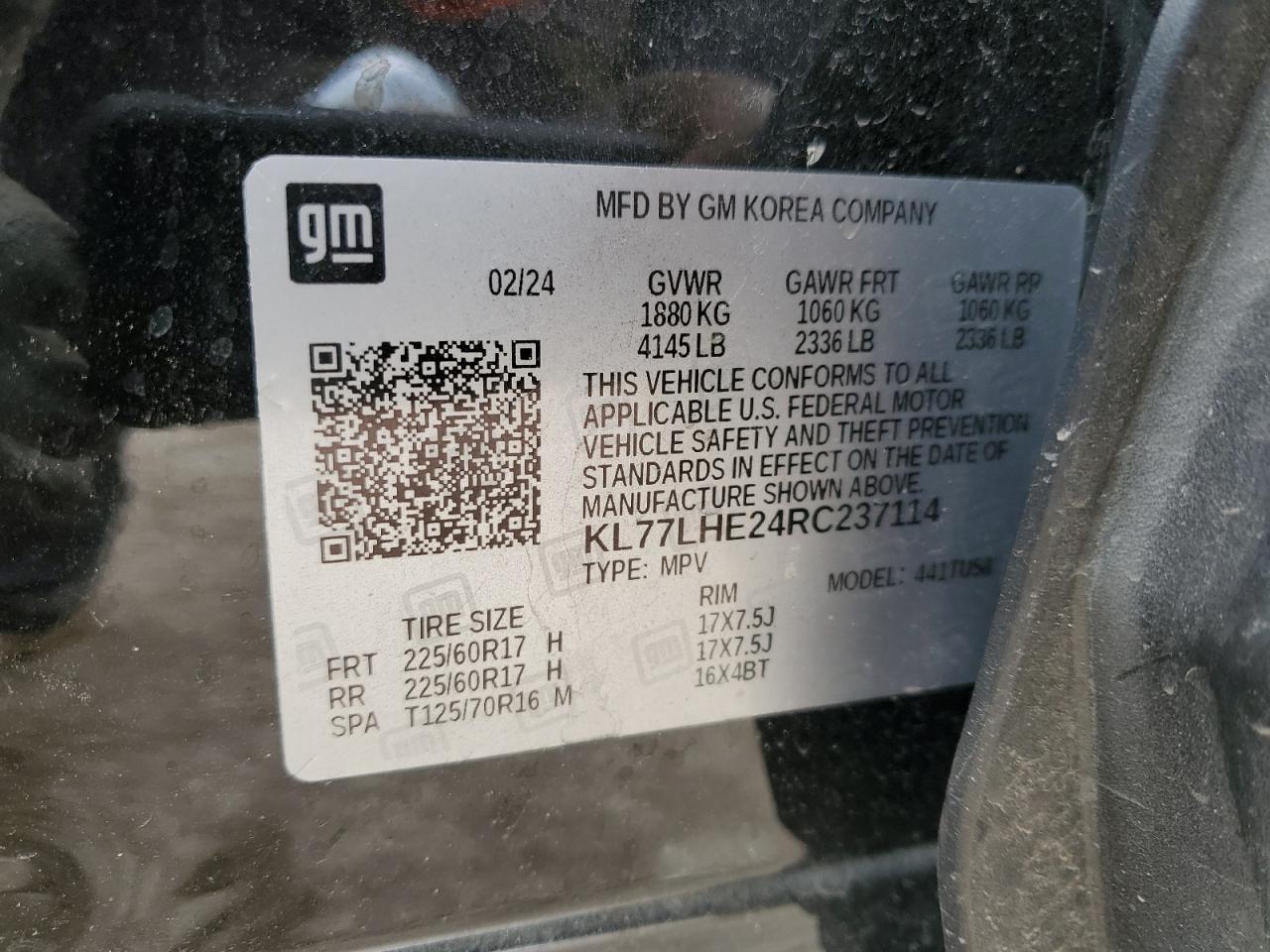 2024 CHEVROLET TRAX