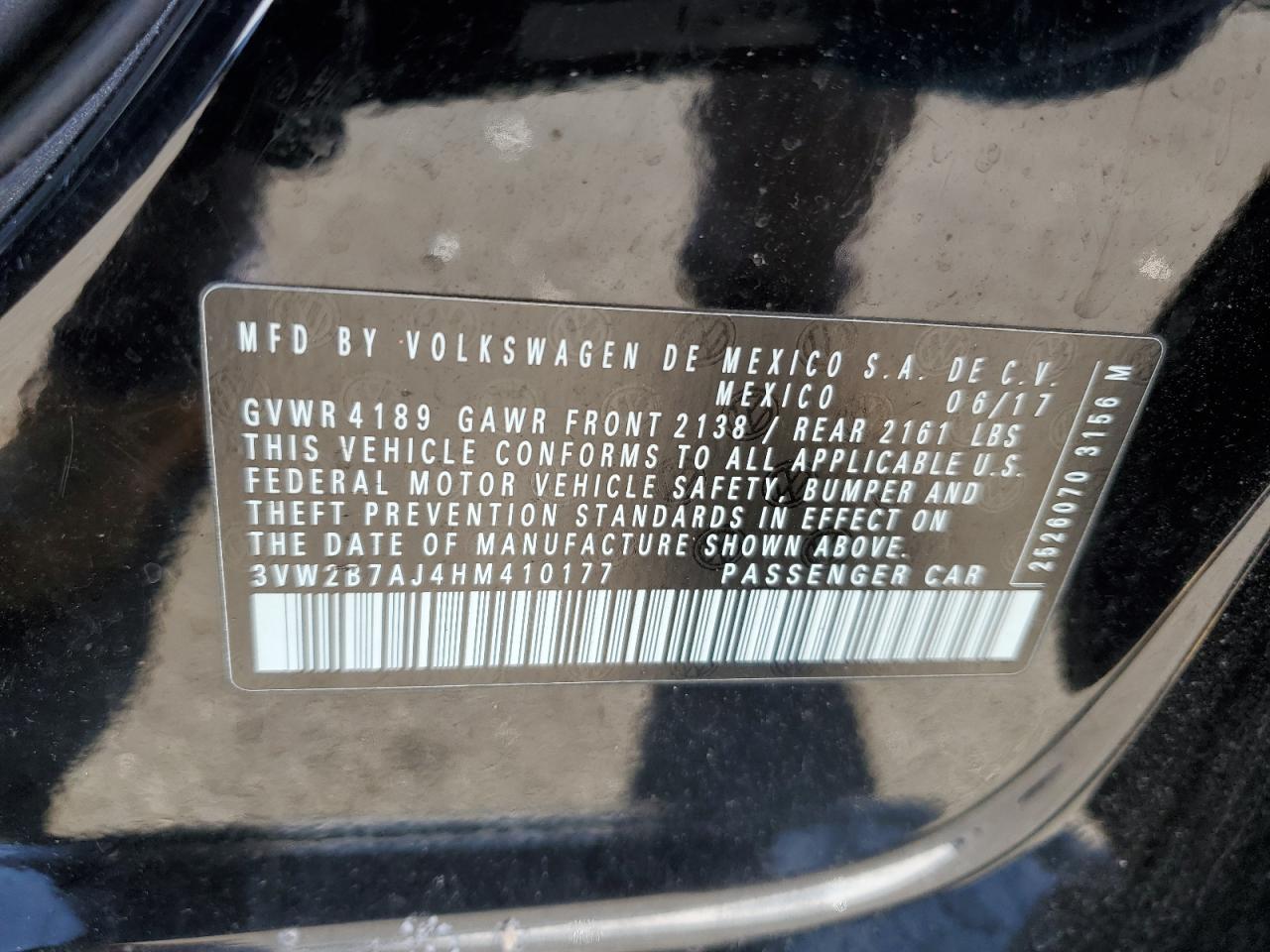 2017 VOLKSWAGEN JETTA