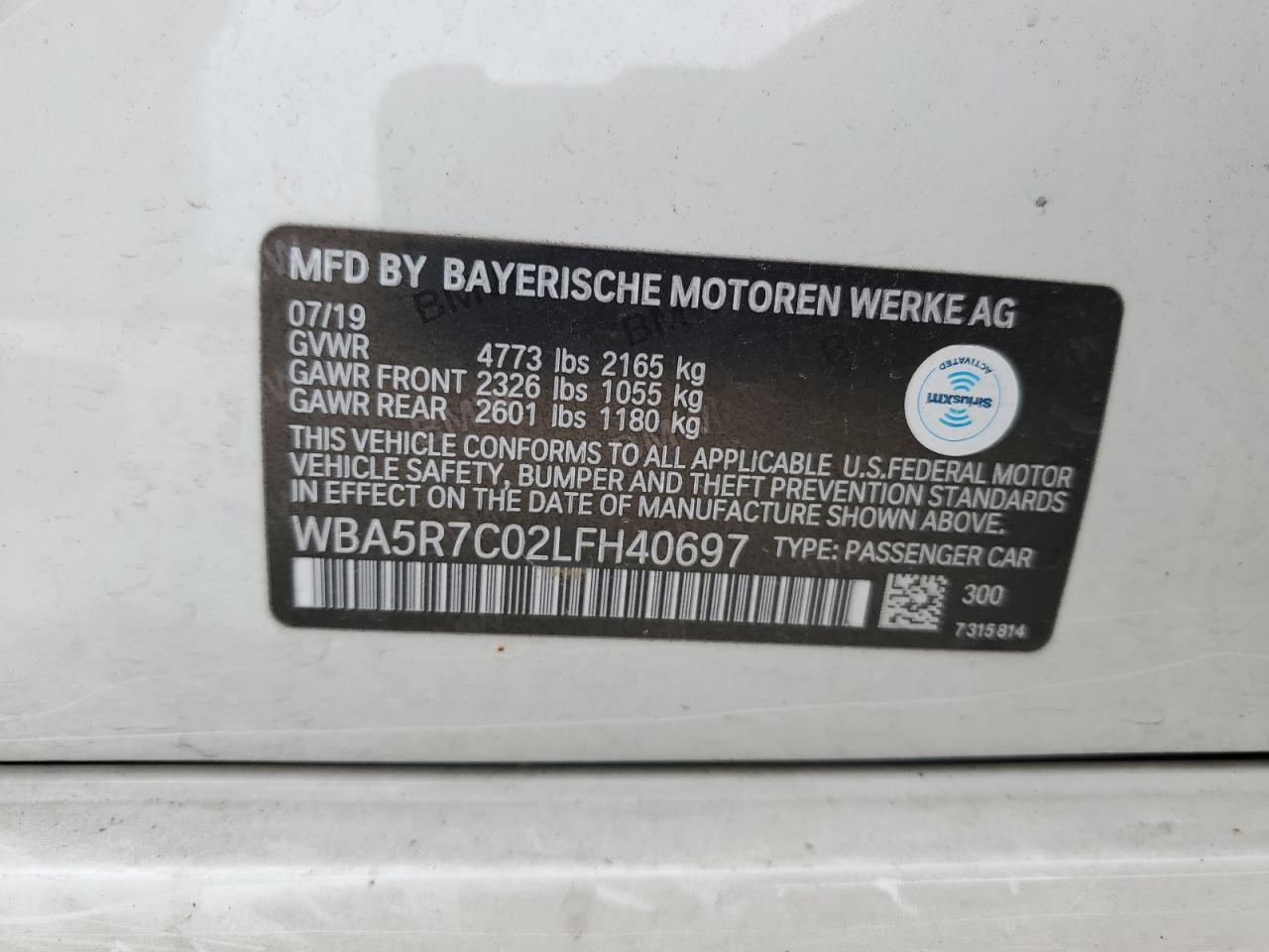 2020 BMW 3 SERIES