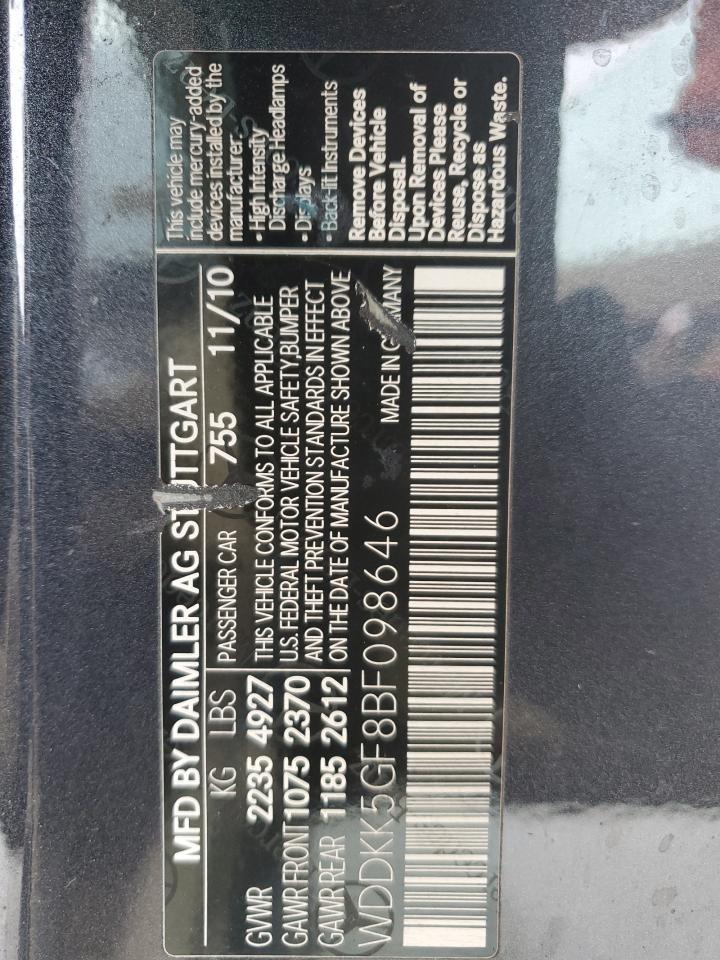 2011 MERCEDES-BENZ E-Class