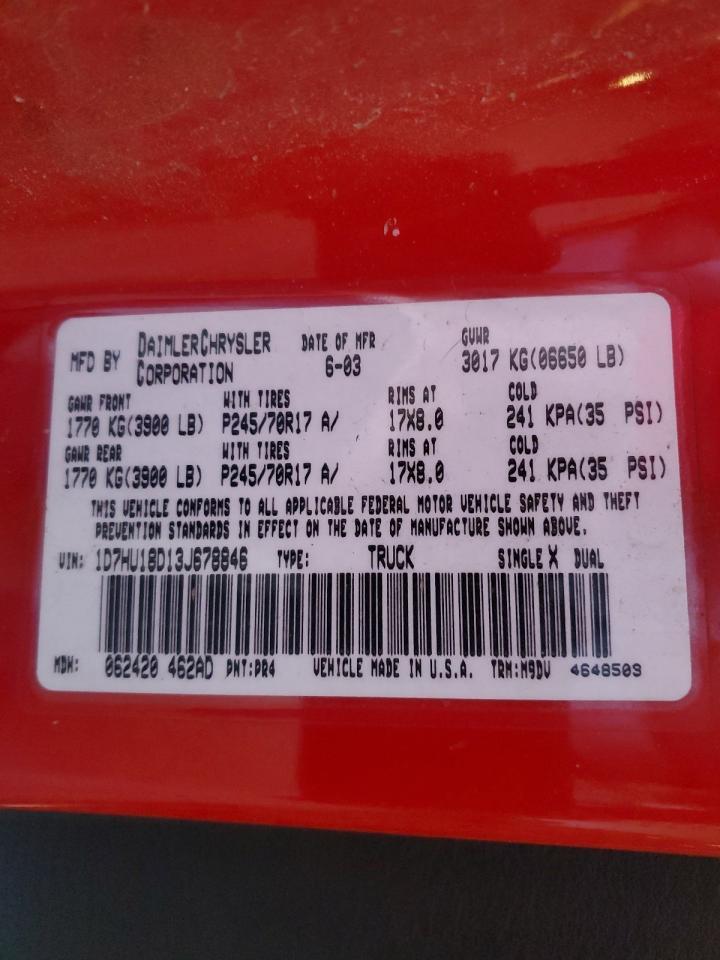 2003 DODGE RAM 1500