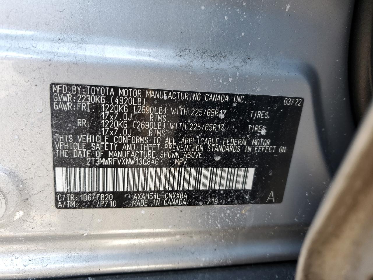 2022 TOYOTA RAV4
