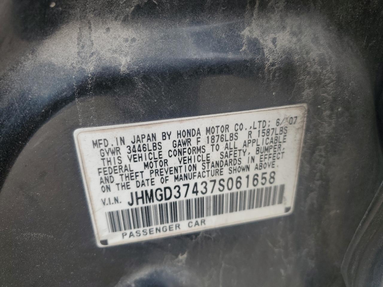 2007 HONDA FIT