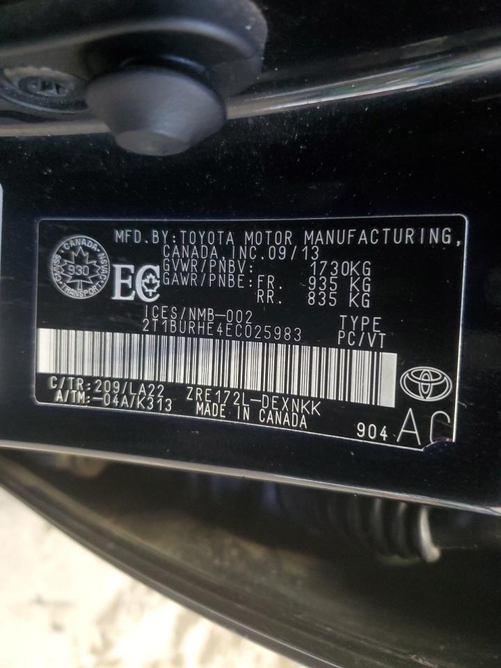 2014 TOYOTA COROLLA
