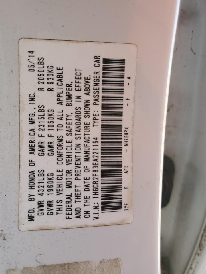2014 HONDA ACCORD