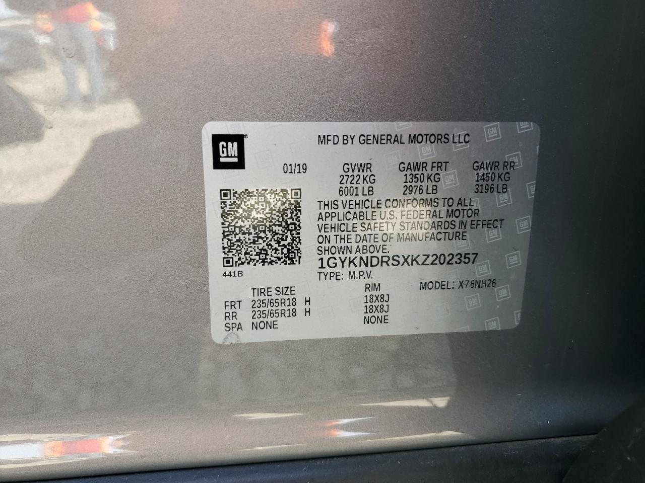 2019 CADILLAC XT5