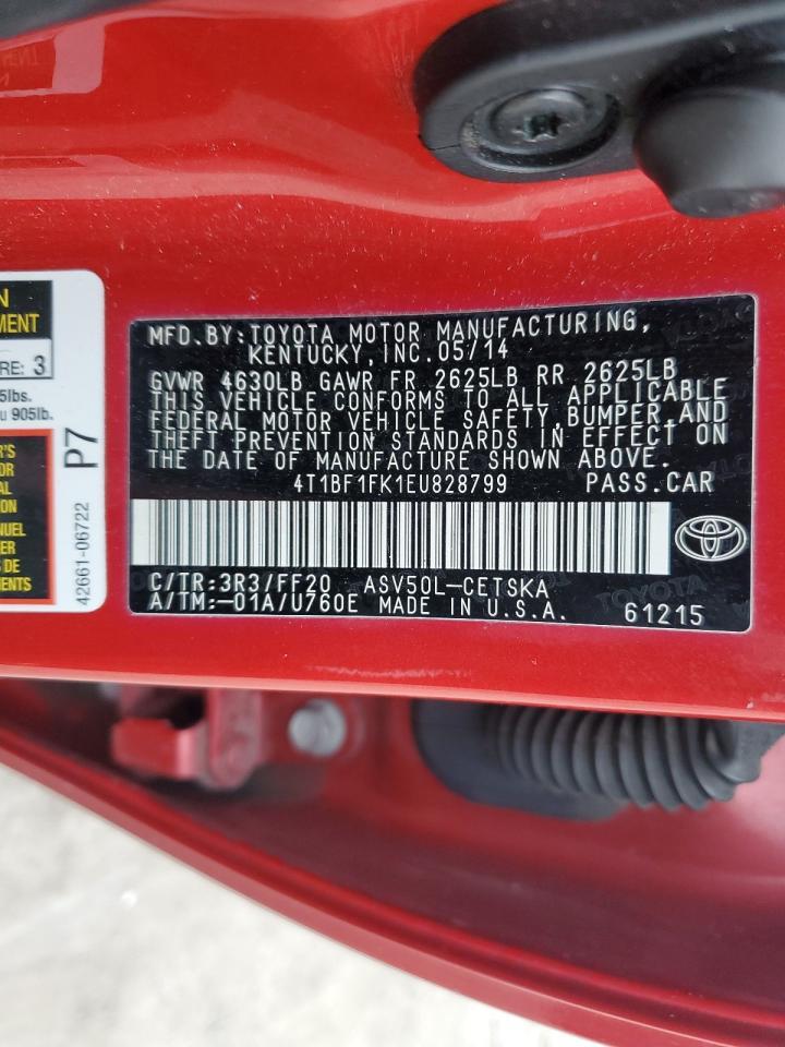 2014 TOYOTA CAMRY