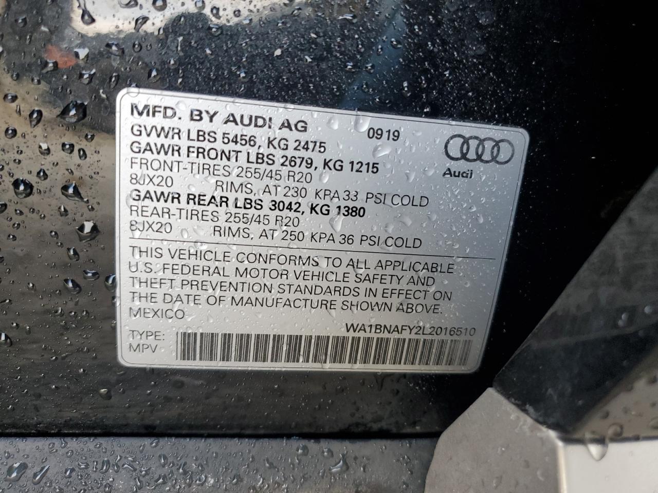 2020 AUDI Q5