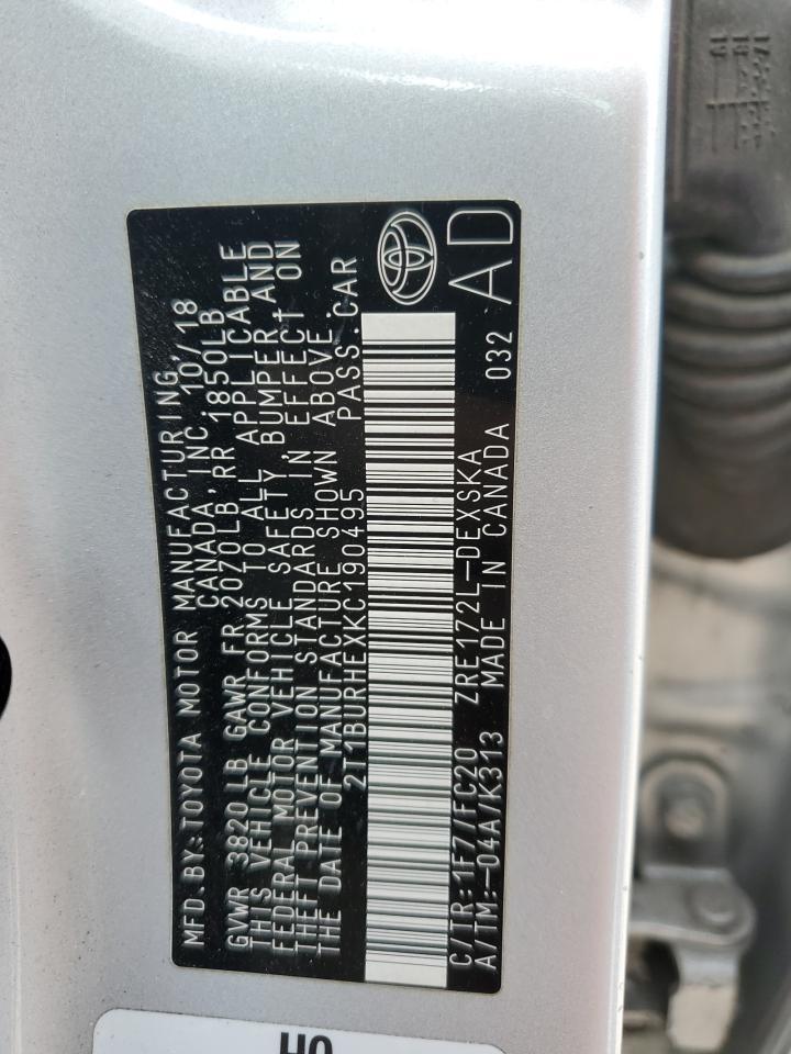 2019 TOYOTA COROLLA