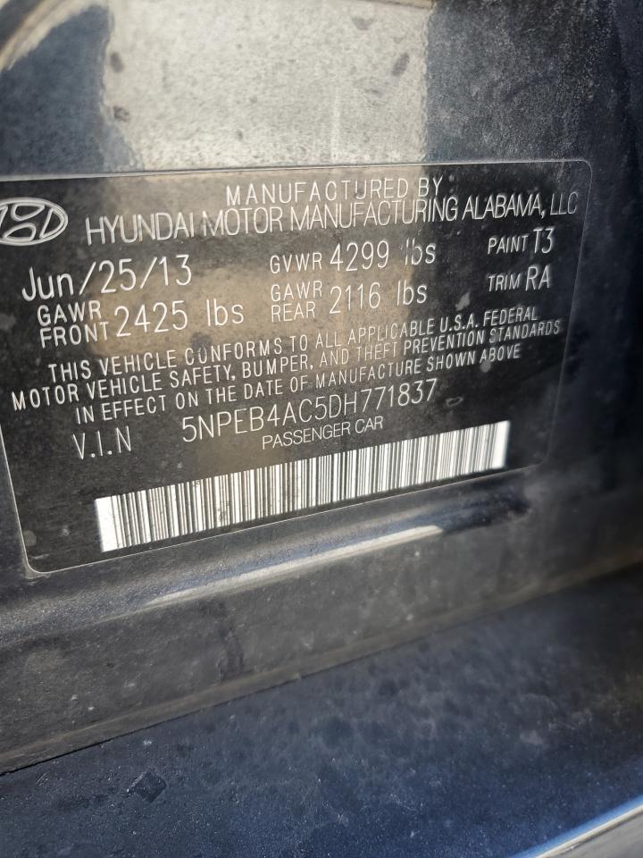 2013 HYUNDAI SONATA