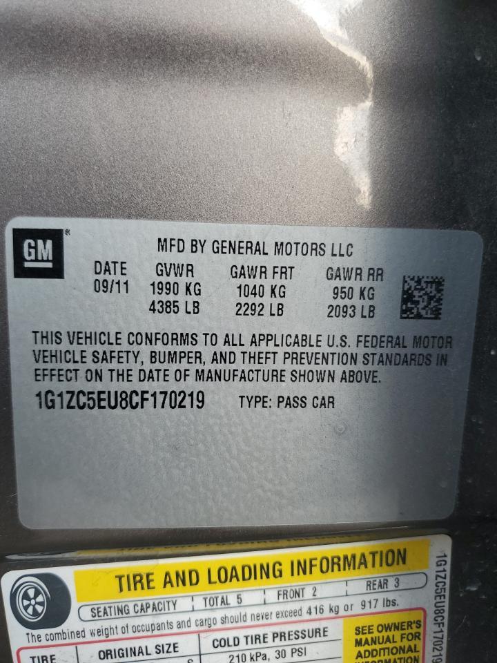 2012 CHEVROLET MALIBU
