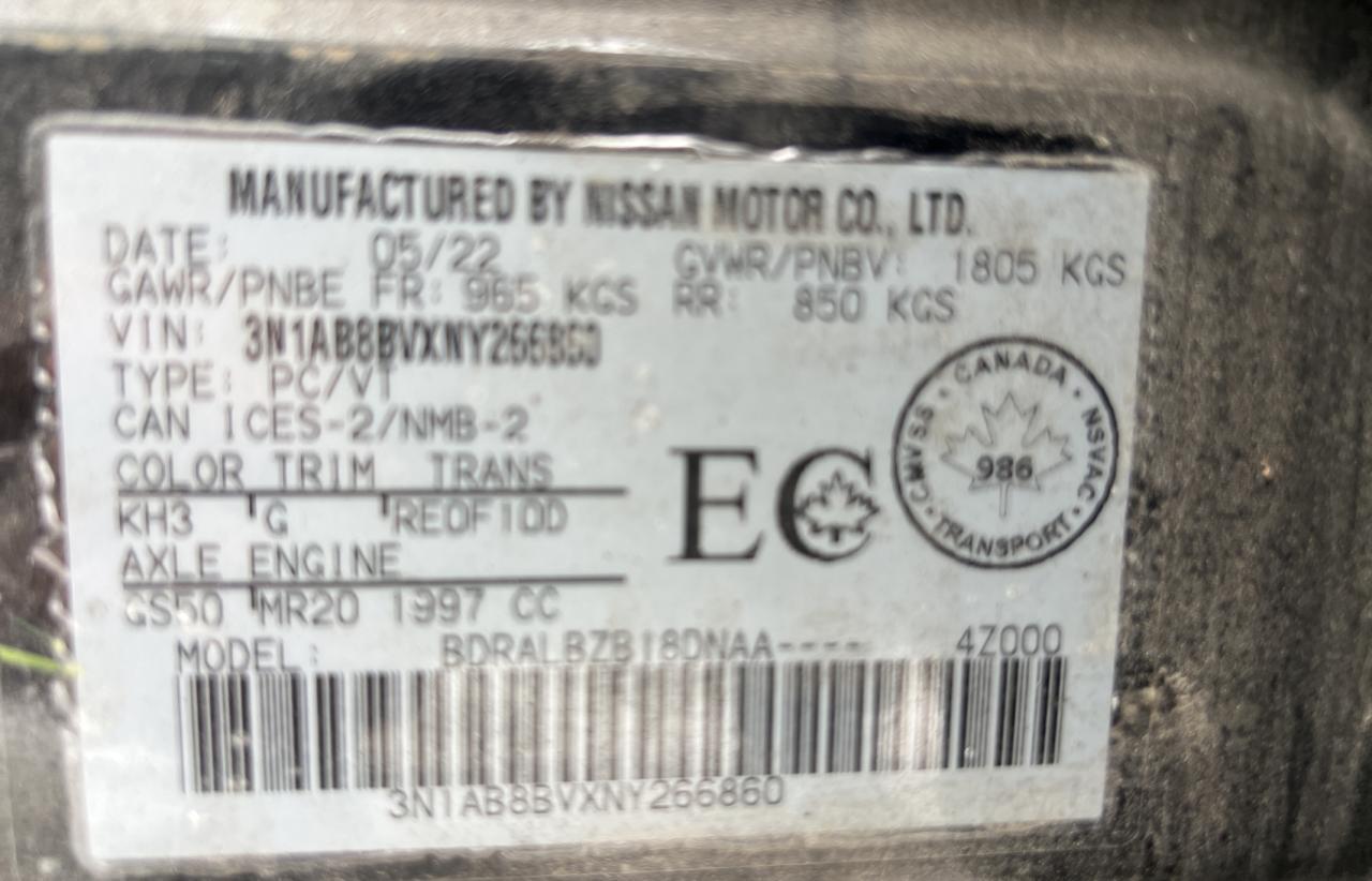 2022 NISSAN SENTRA