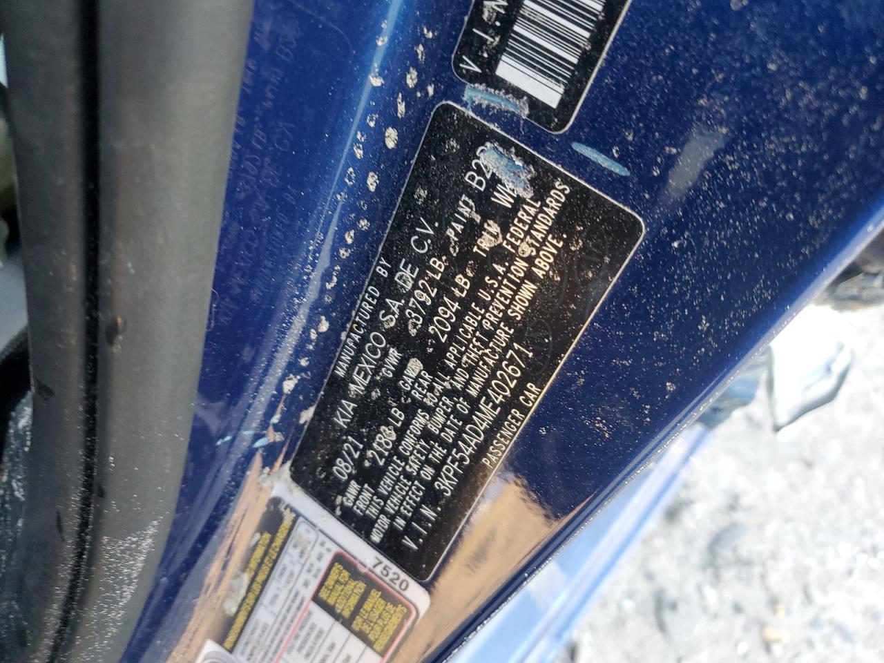 2021 KIA FORTE