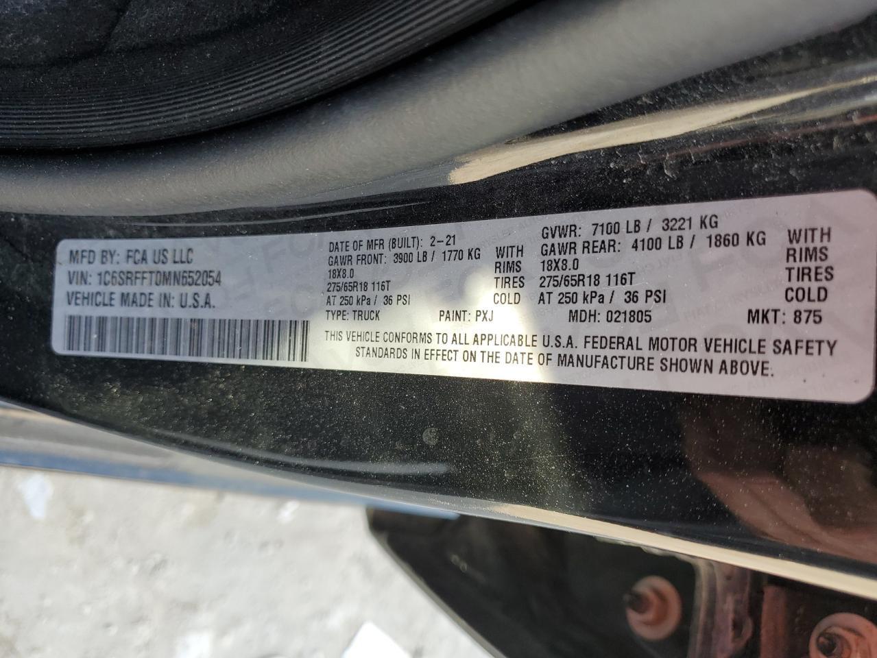 2021 RAM 1500