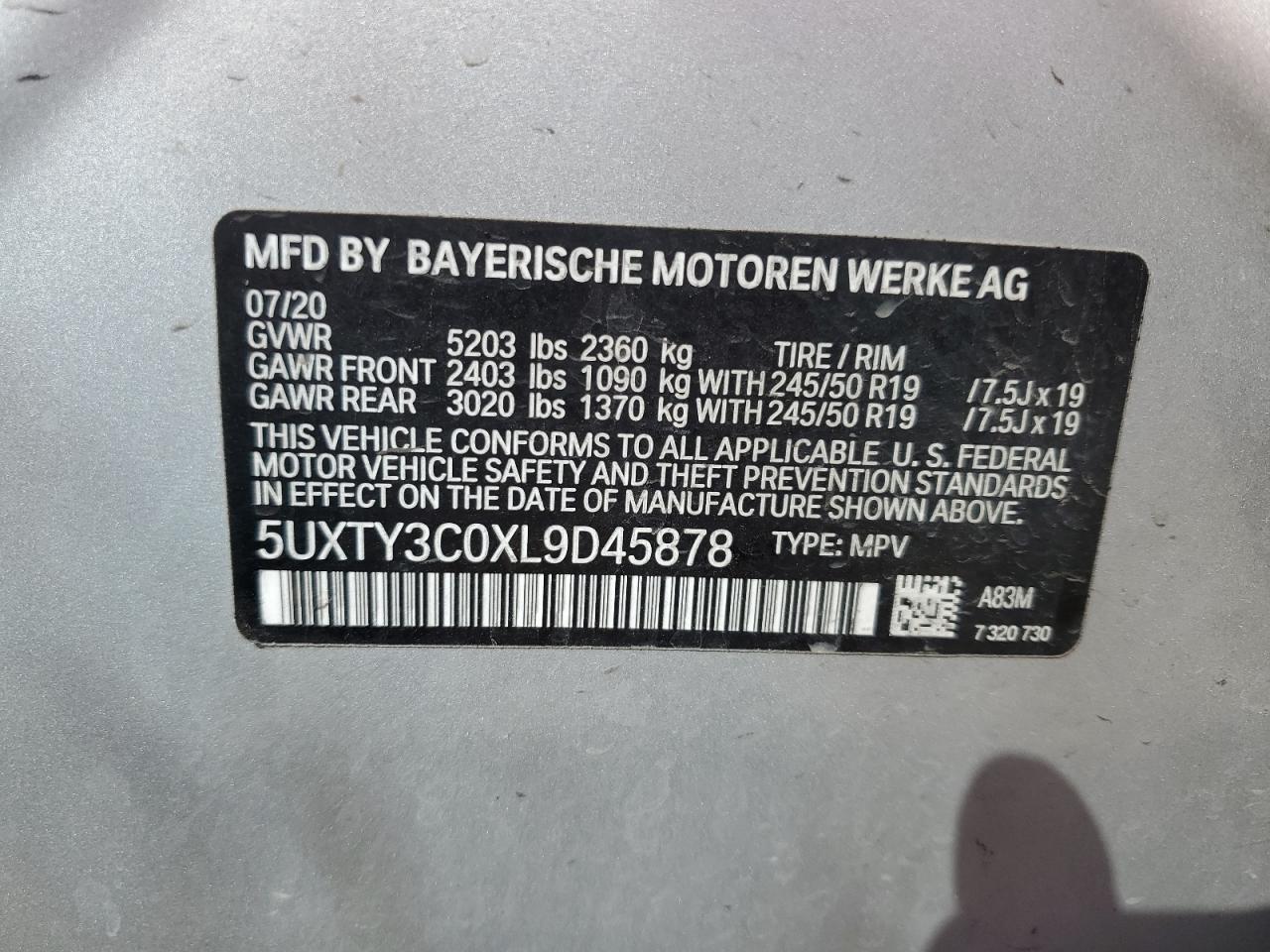 2020 BMW X3