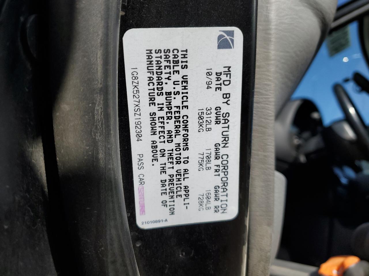 1995 SATURN Sl2