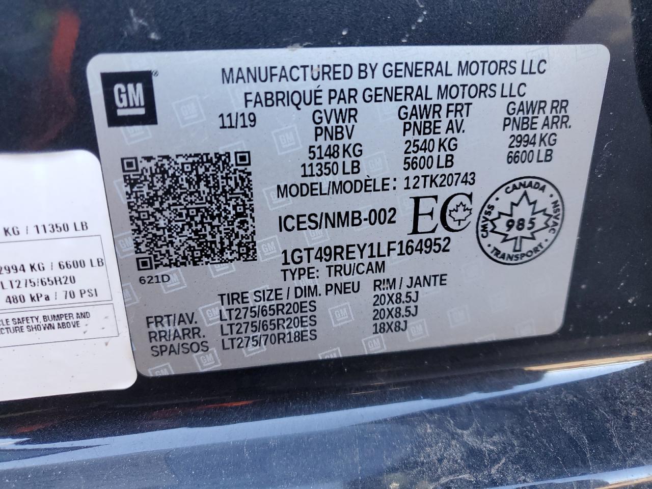 2020 GMC Sierra