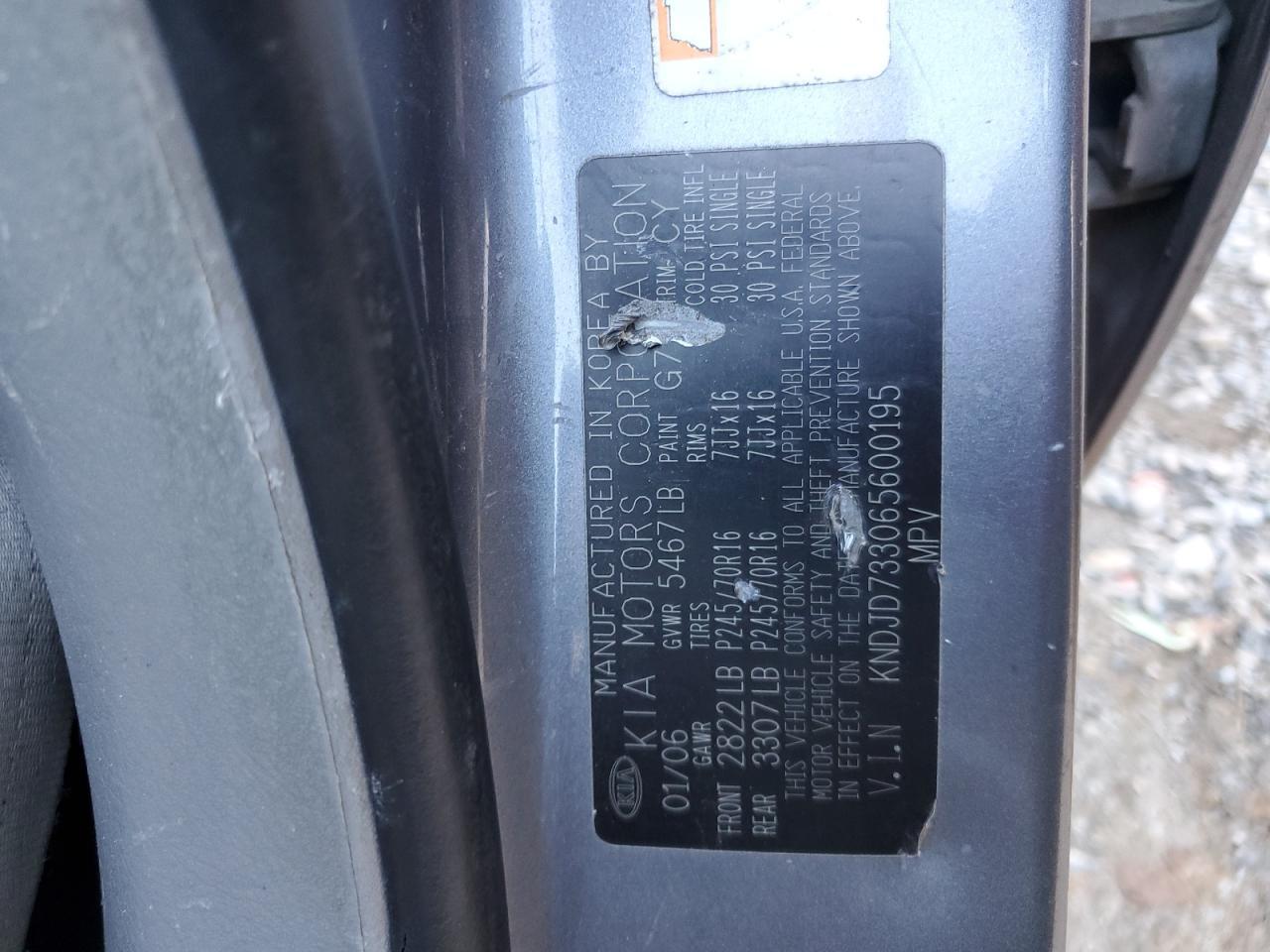 2006 KIA SORENTO