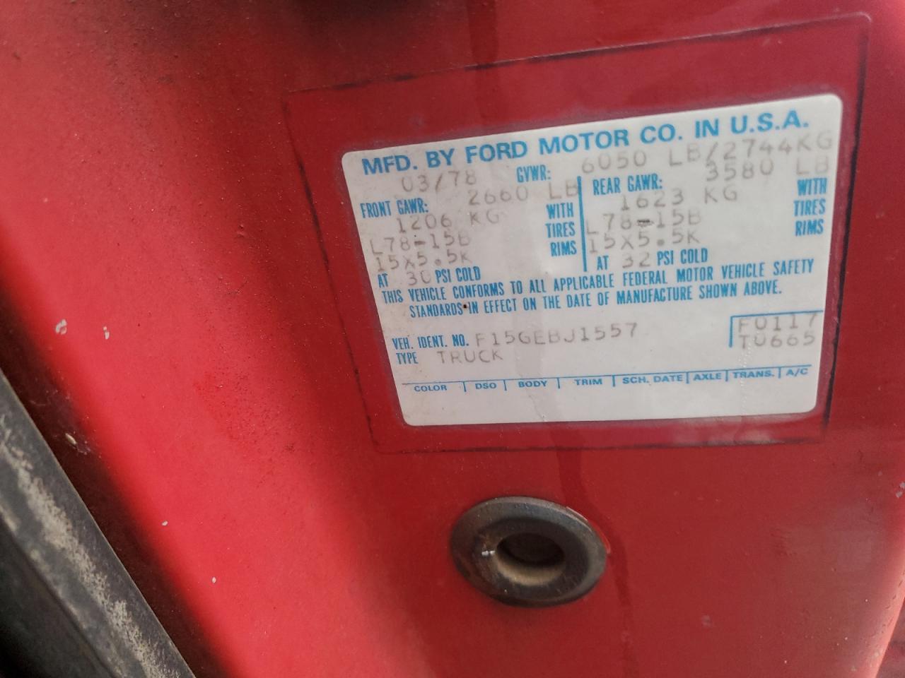 1978 FORD F100