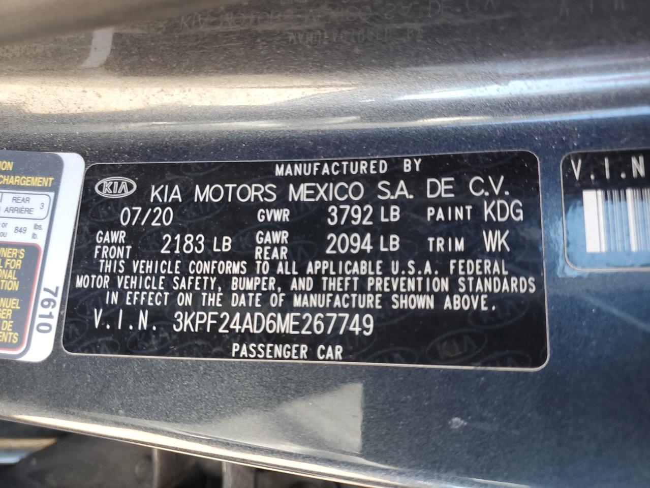 2021 KIA FORTE