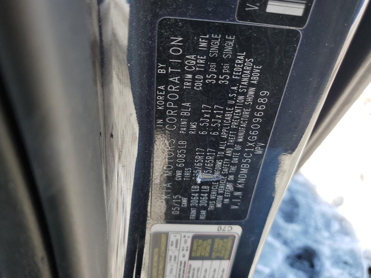 2016 KIA SEDONA
