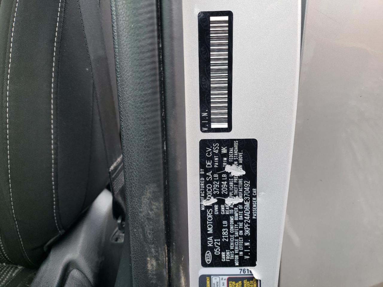 2021 KIA FORTE