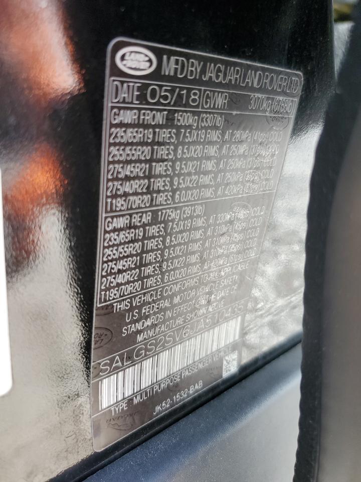2018 LAND ROVER RANGE ROVER