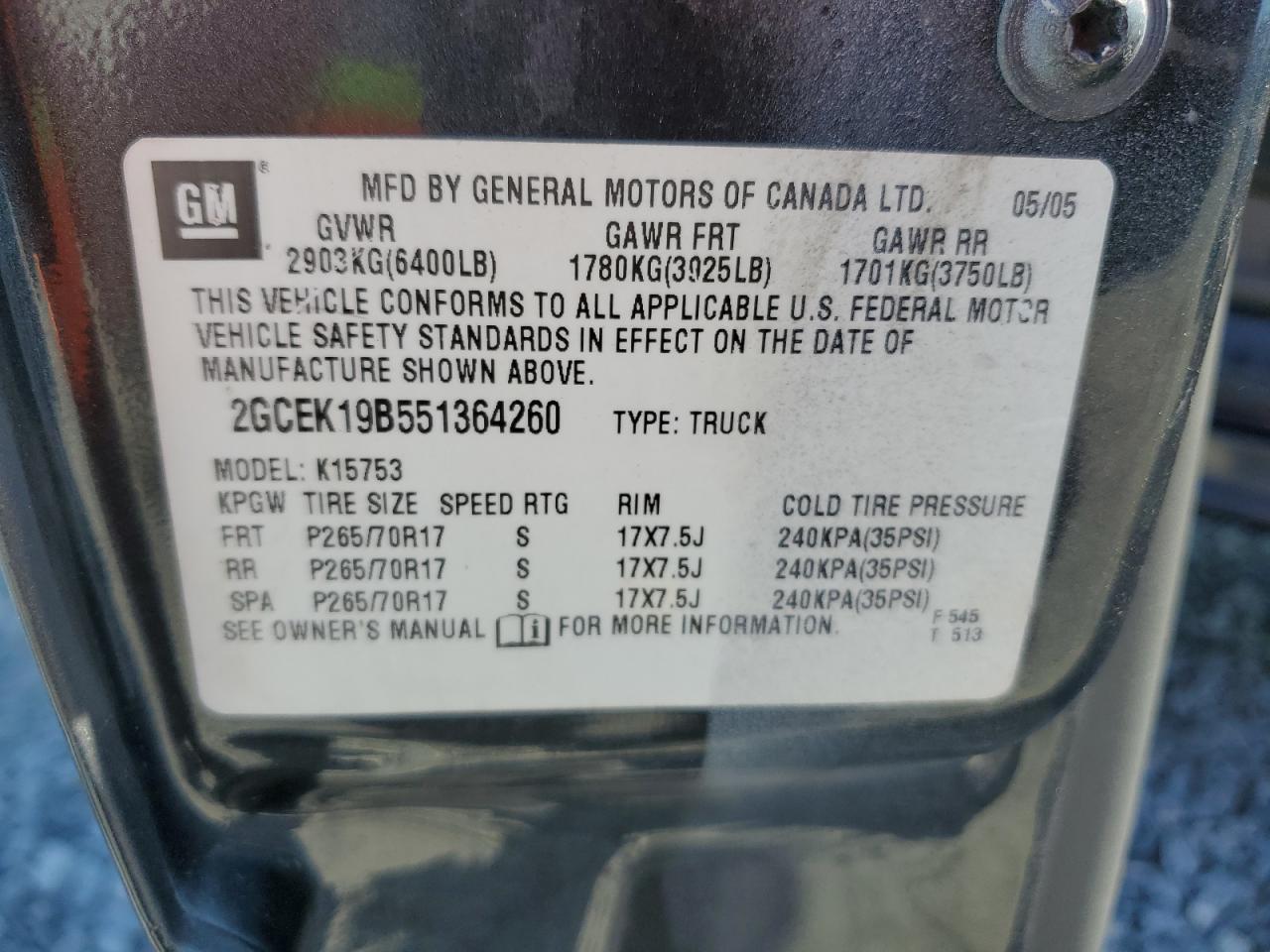 2005 CHEVROLET Silverado