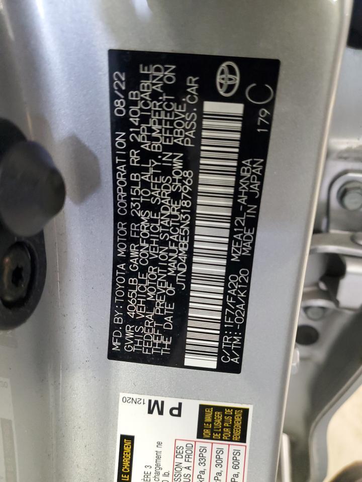 2022 TOYOTA COROLLA