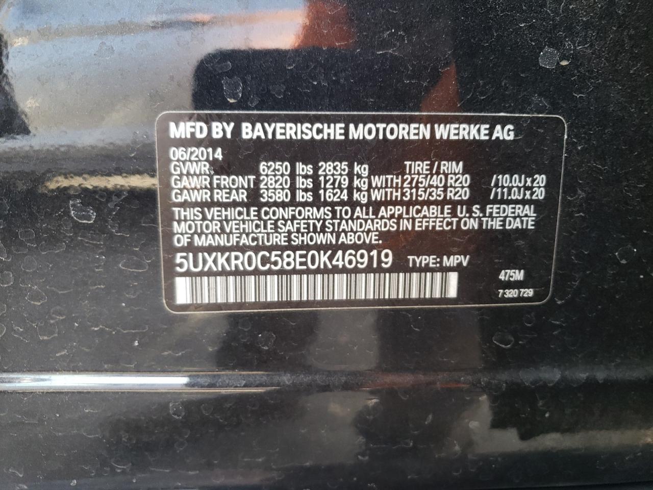 2014 Bmw Motorrad X5