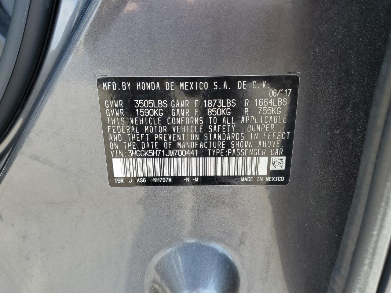 2018 HONDA FIT