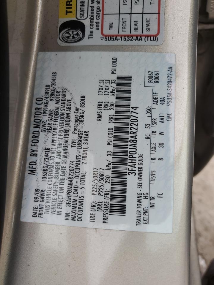2010 FORD FUSION
