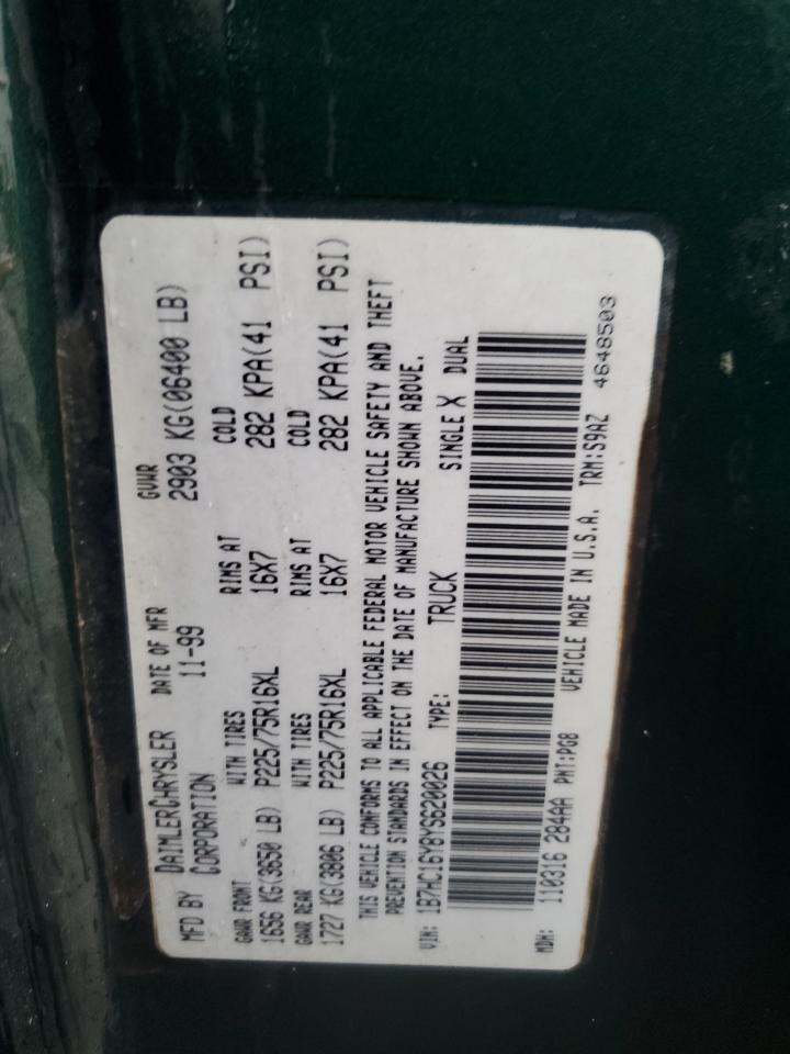 2000 DODGE RAM 1500