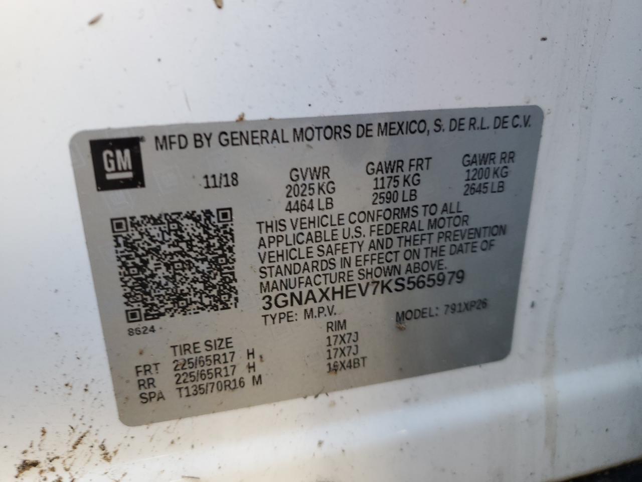 2019 CHEVROLET EQUINOX