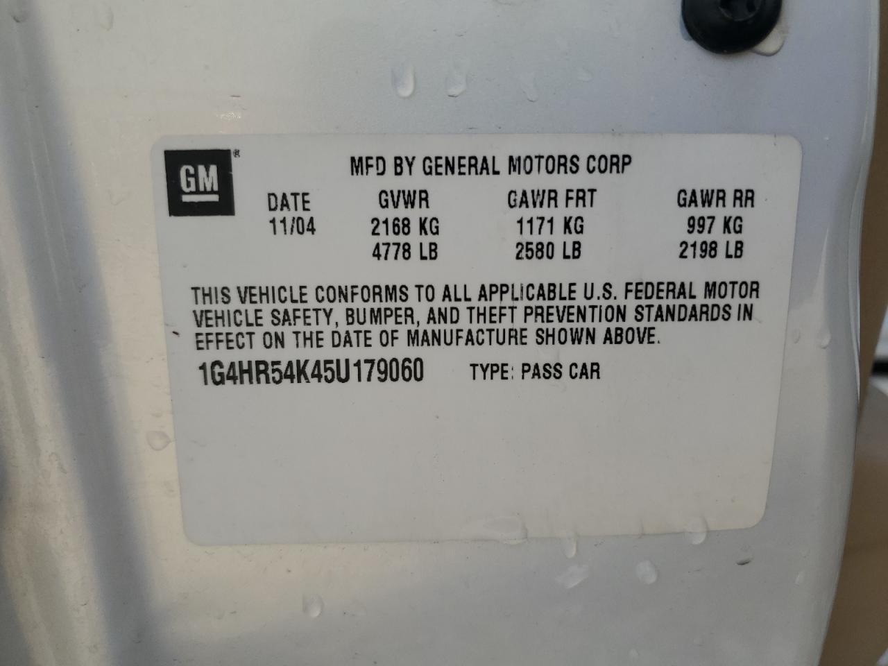 2005 BUICK Lesabre