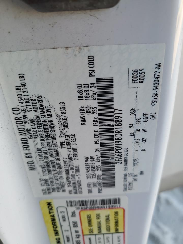 2013 FORD FUSION