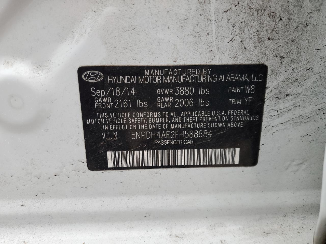 2015 HYUNDAI ELANTRA