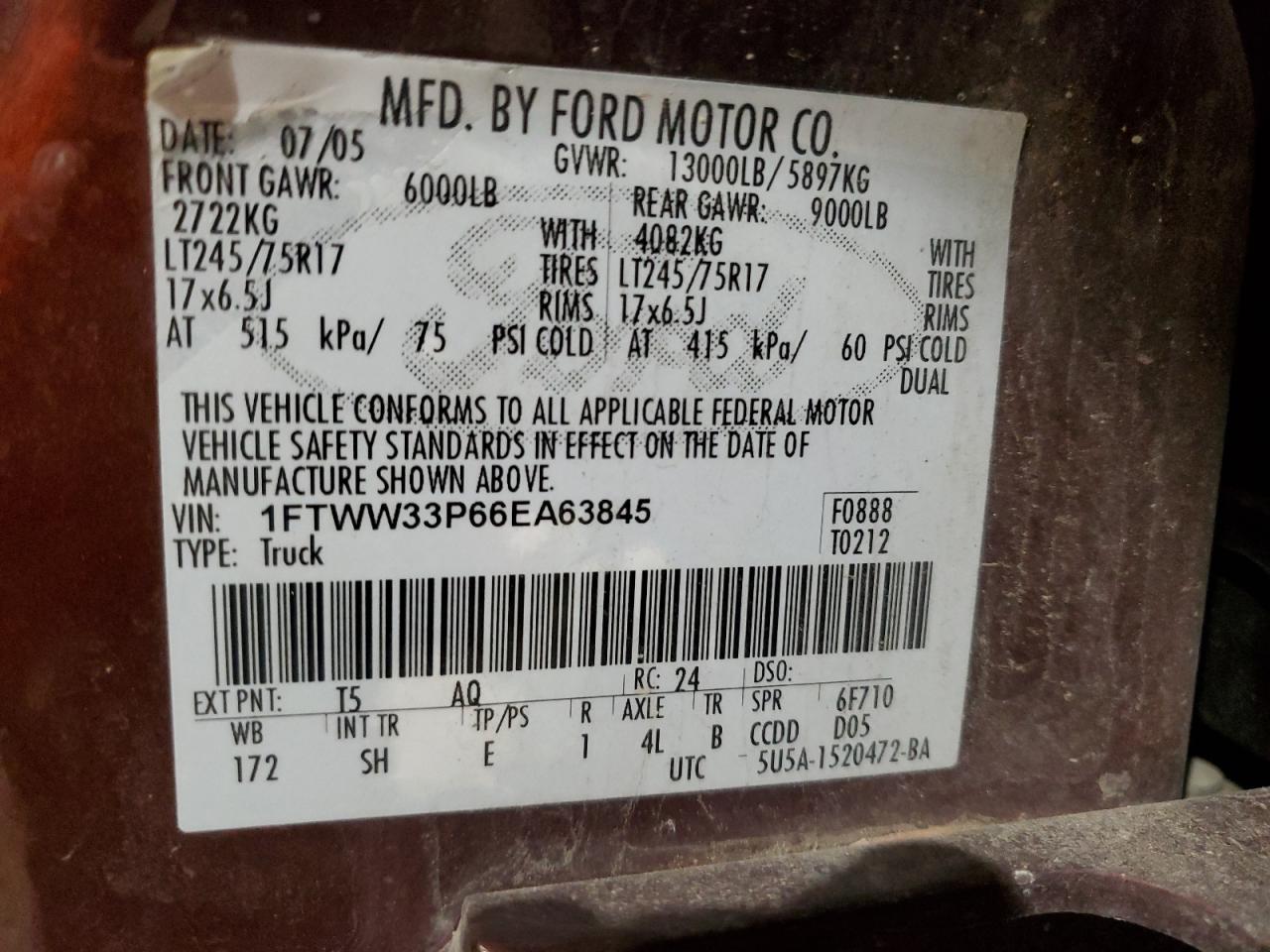 2006 FORD F-350