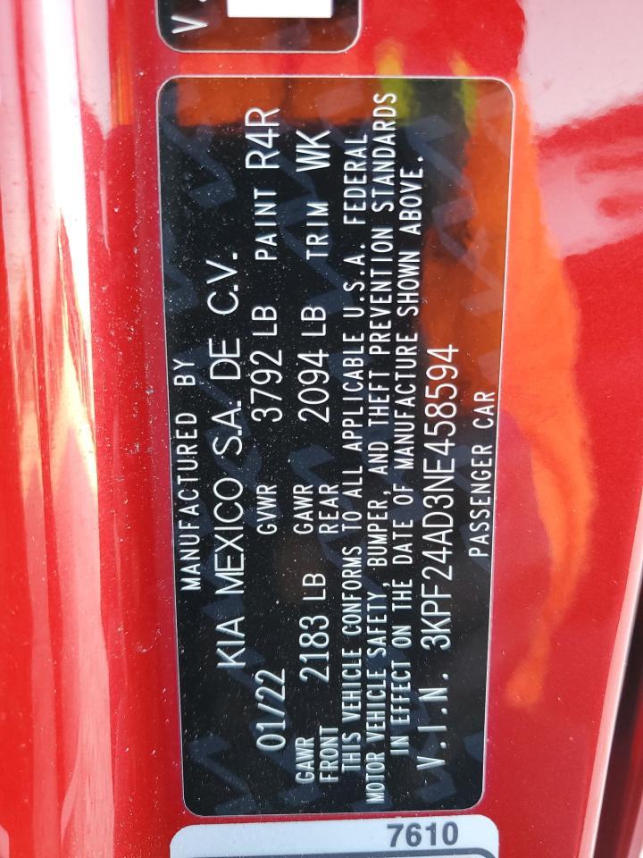 2022 KIA FORTE