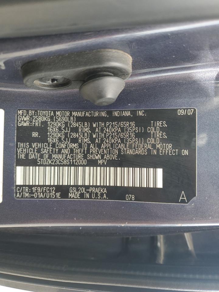 2008 TOYOTA SIENNA