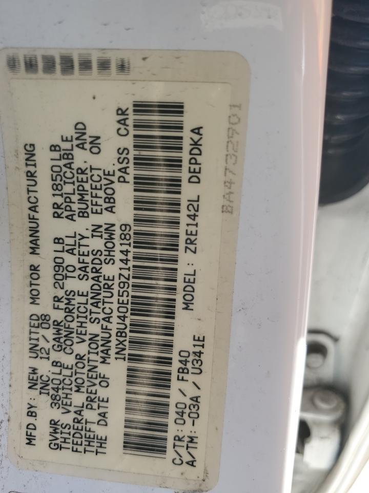 2009 TOYOTA COROLLA
