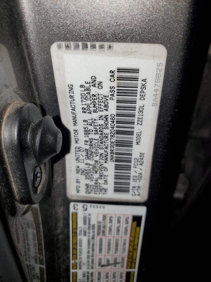 2008 TOYOTA COROLLA