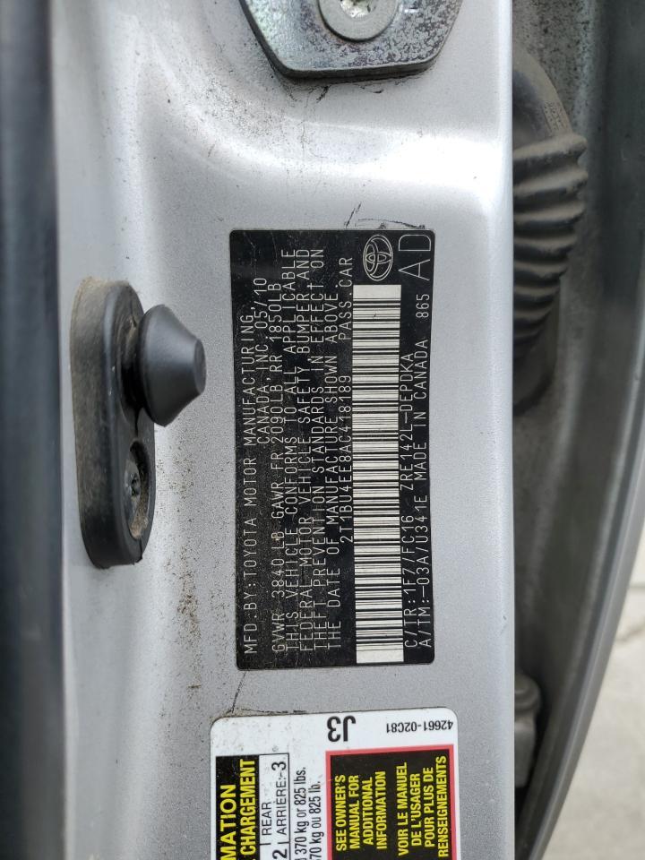 2010 TOYOTA COROLLA
